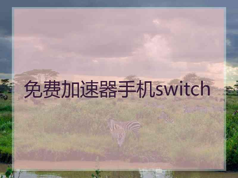 免费加速器手机switch