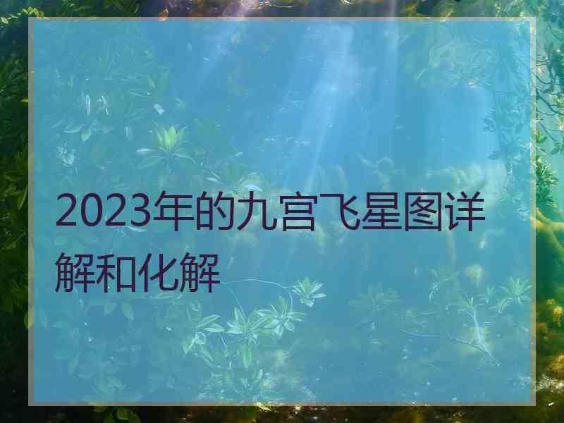 2023年的九宫飞星图详解和化解