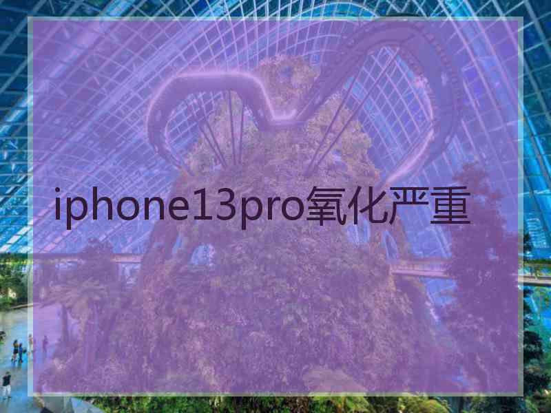 iphone13pro氧化严重