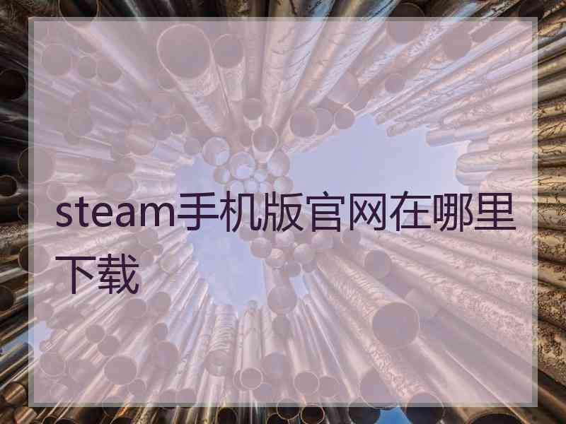 steam手机版官网在哪里下载