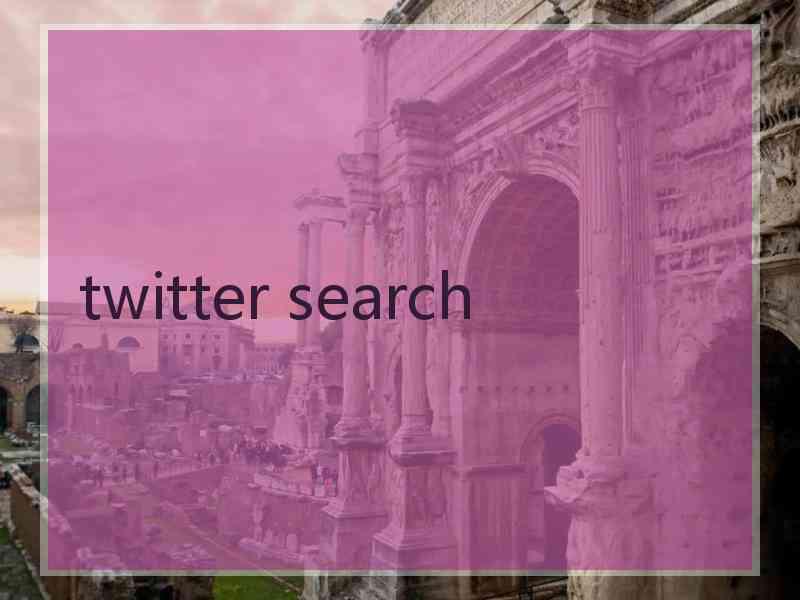 twitter search