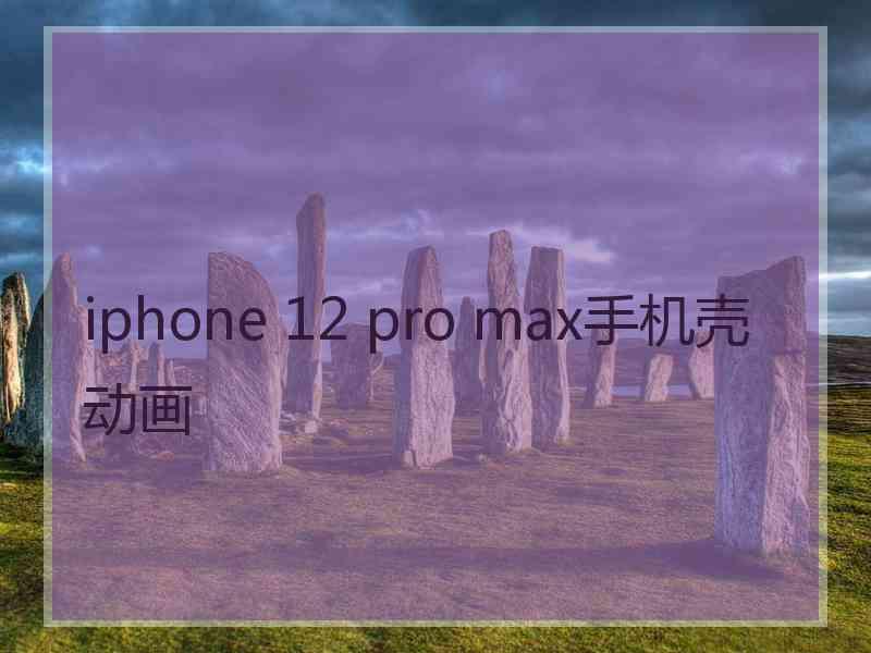 iphone 12 pro max手机壳动画