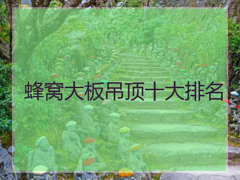 蜂窝大板吊顶十大排名