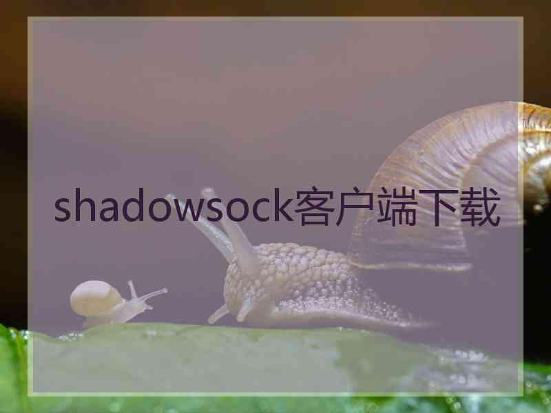 shadowsock客户端下载