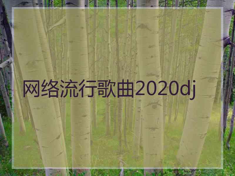 网络流行歌曲2020dj