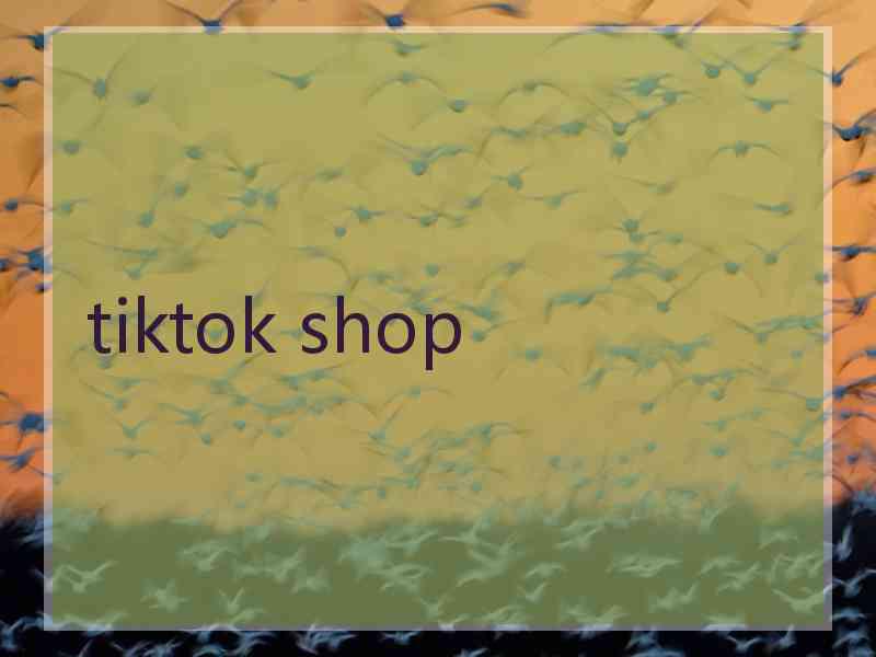 tiktok shop