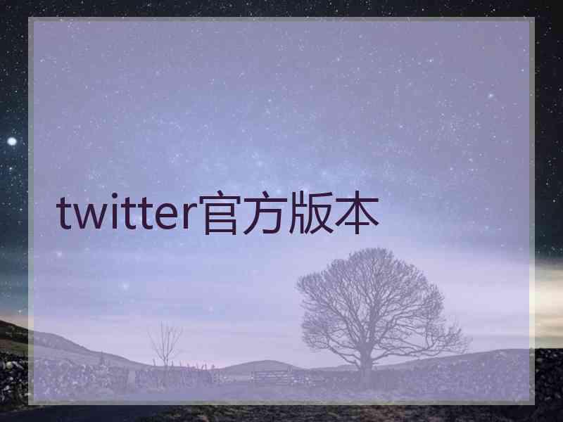 twitter官方版本