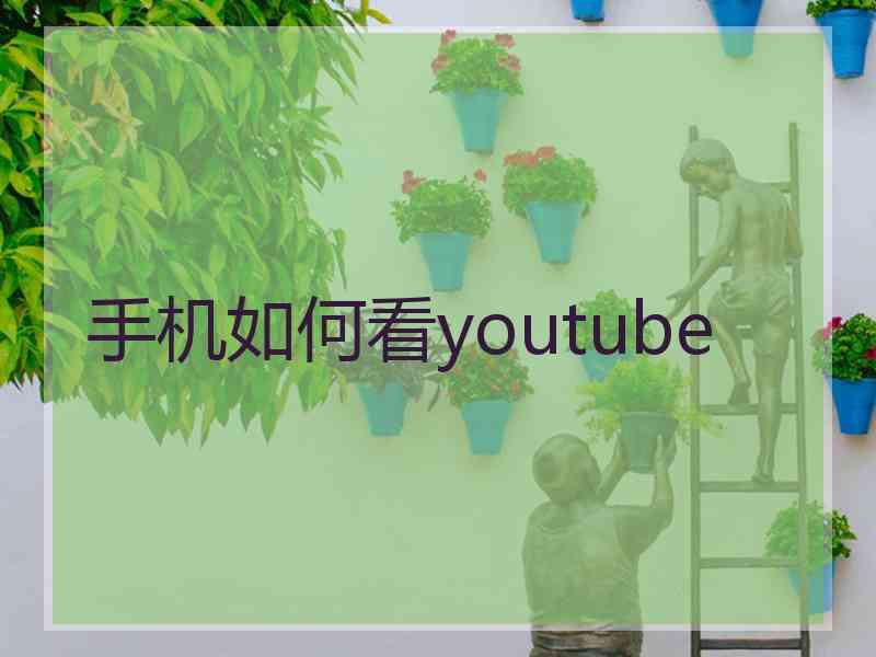 手机如何看youtube