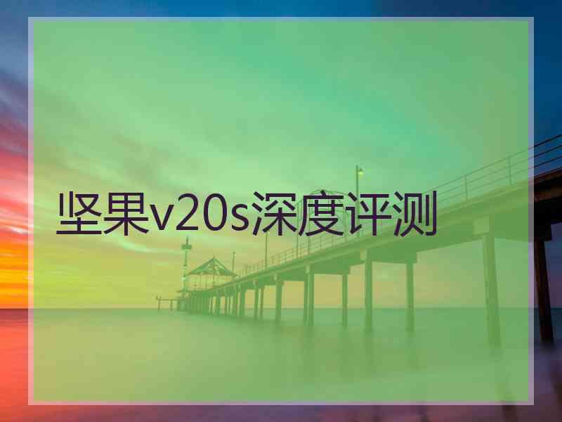 坚果v20s深度评测