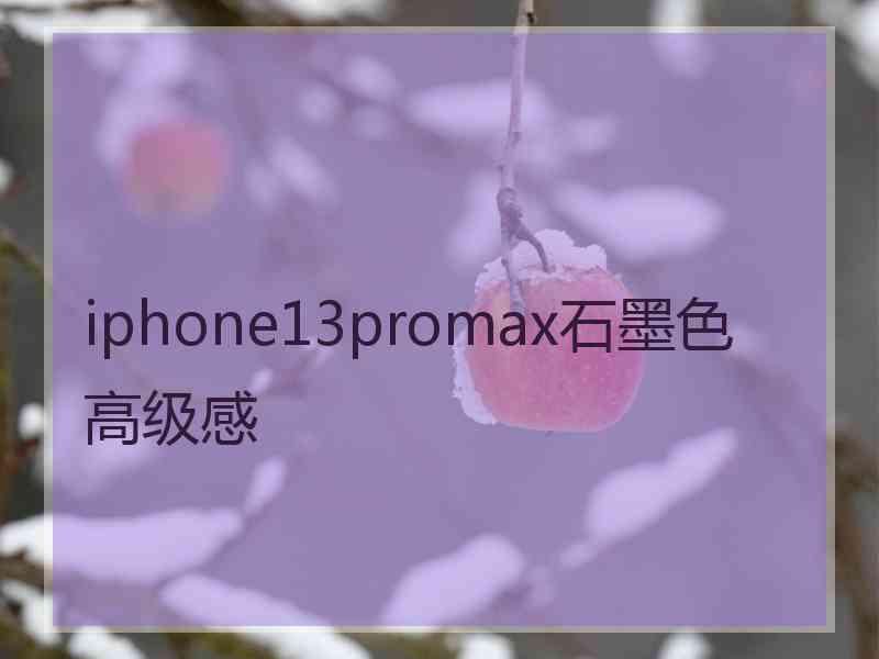 iphone13promax石墨色高级感