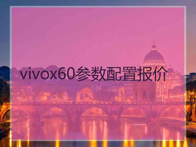 vivox60参数配置报价