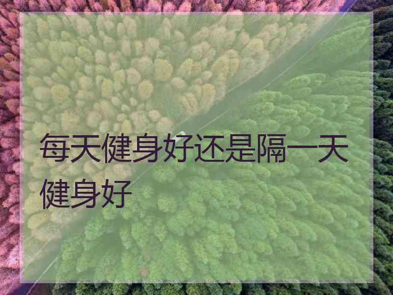 每天健身好还是隔一天健身好