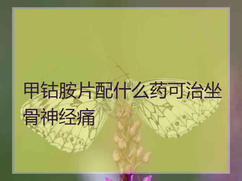 甲钴胺片配什么药可治坐骨神经痛