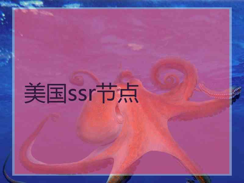 美国ssr节点