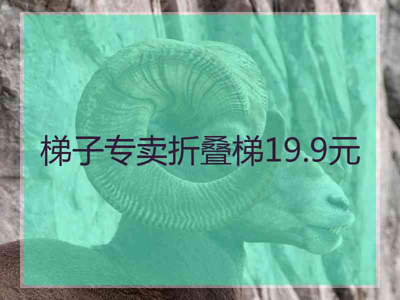 梯子专卖折叠梯19.9元