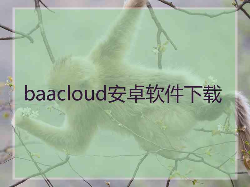 baacloud安卓软件下载