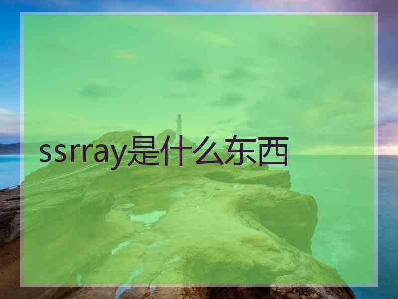 ssrray是什么东西