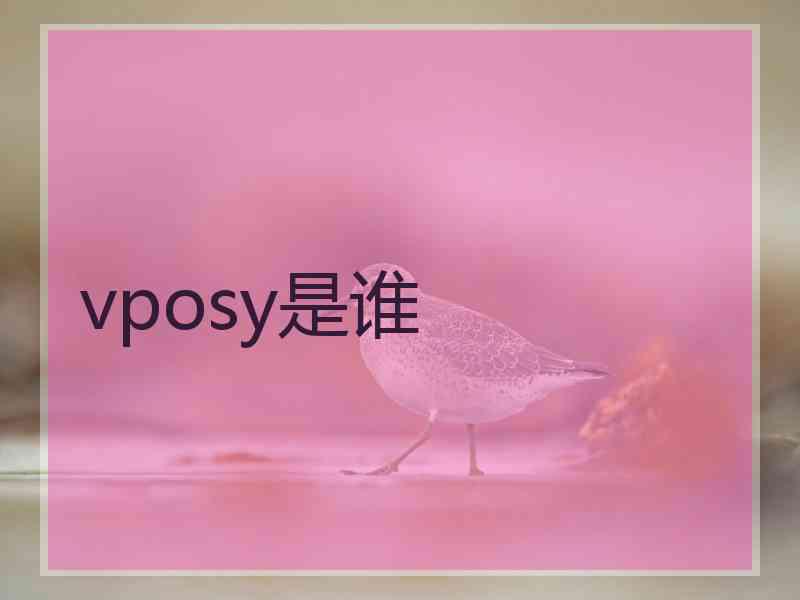 vposy是谁