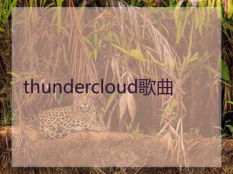 thundercloud歌曲