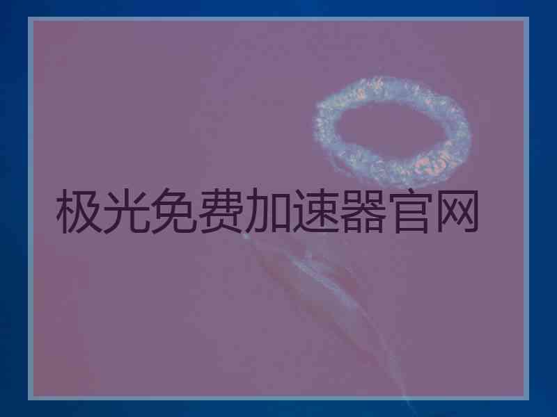 极光免费加速器官网