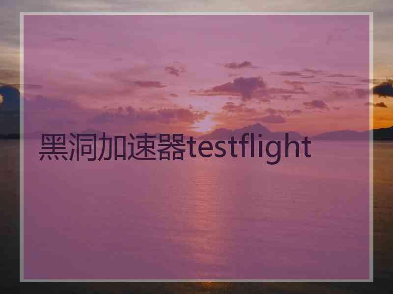 黑洞加速器testflight