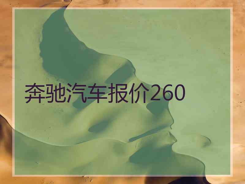 奔驰汽车报价260