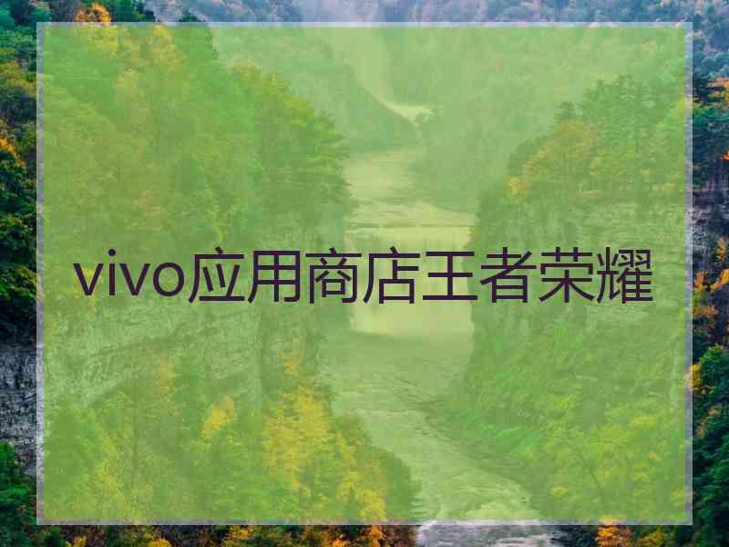 vivo应用商店王者荣耀