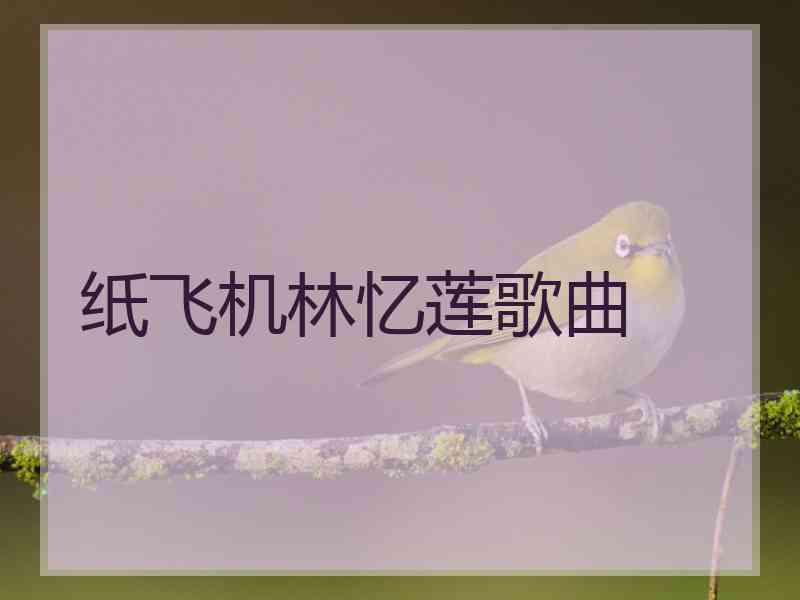 纸飞机林忆莲歌曲