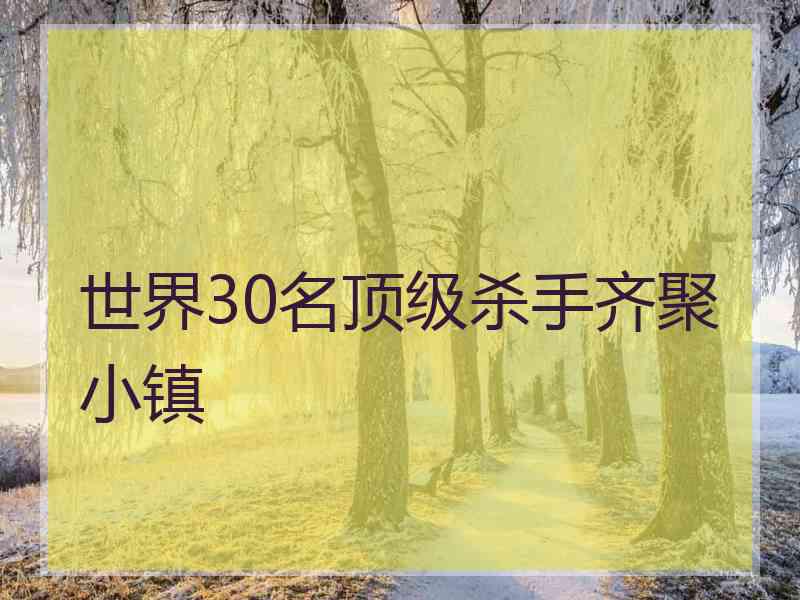 世界30名顶级杀手齐聚小镇