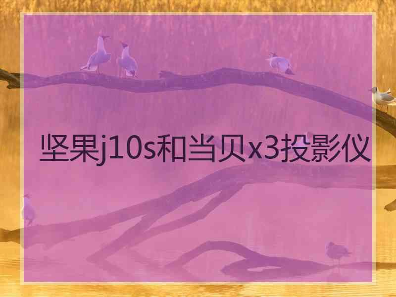 坚果j10s和当贝x3投影仪