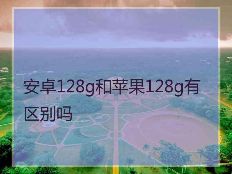 安卓128g和苹果128g有区别吗