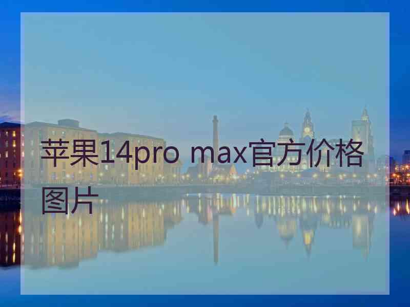 苹果14pro max官方价格图片