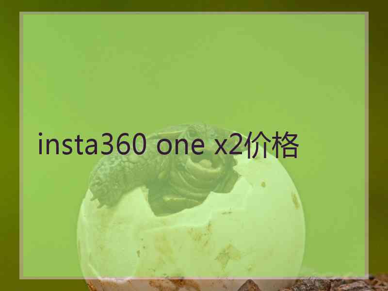 insta360 one x2价格