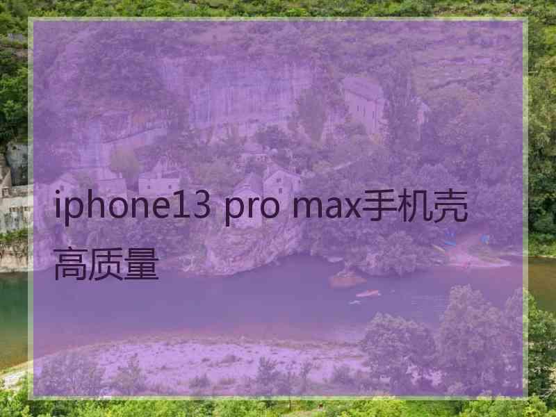 iphone13 pro max手机壳高质量