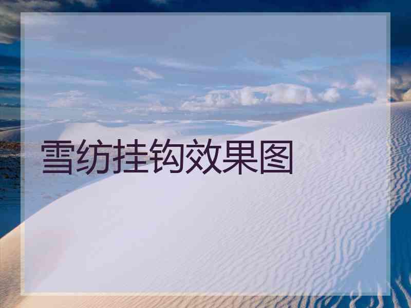 雪纺挂钩效果图