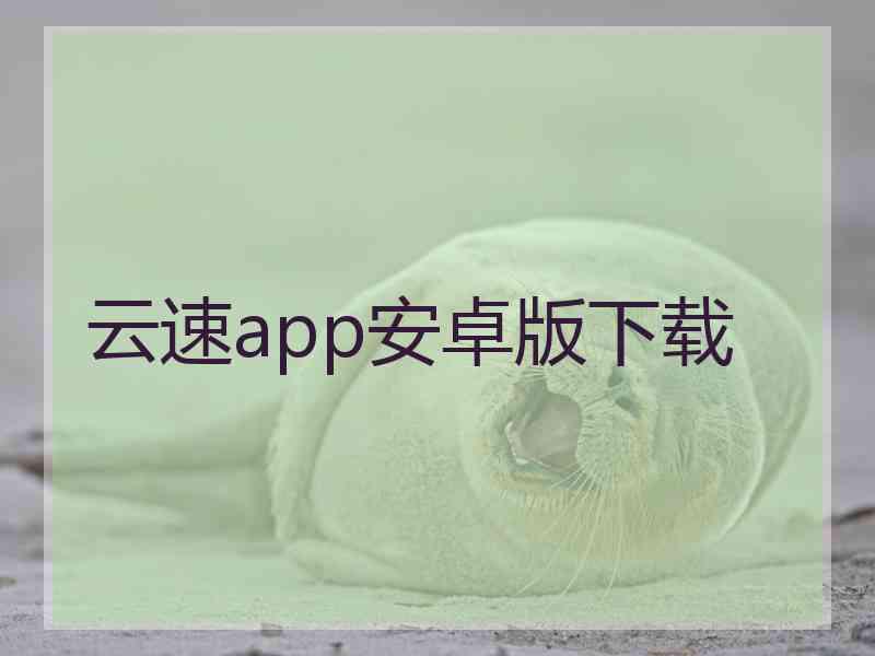 云速app安卓版下载