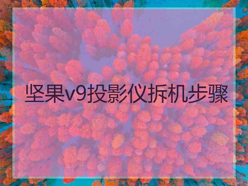 坚果v9投影仪拆机步骤