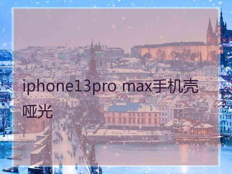 iphone13pro max手机壳哑光