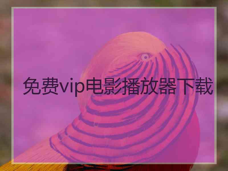 免费vip电影播放器下载