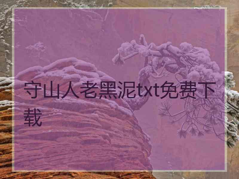 守山人老黑泥txt免费下载