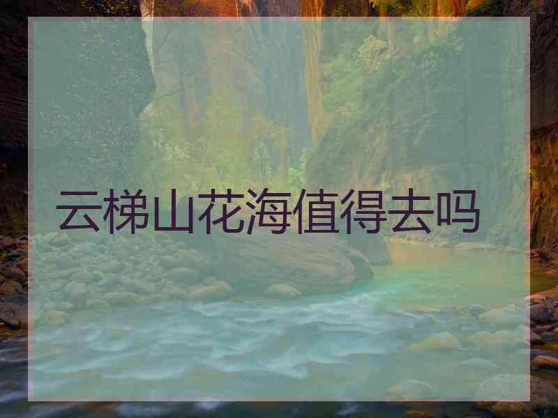 云梯山花海值得去吗