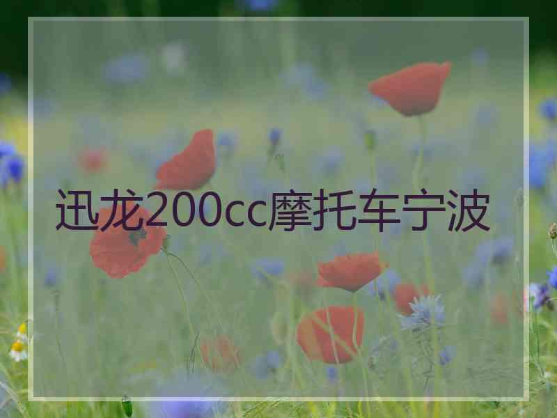 迅龙200cc摩托车宁波