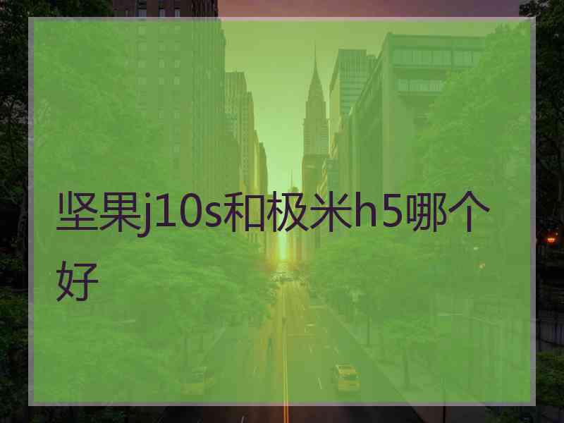 坚果j10s和极米h5哪个好