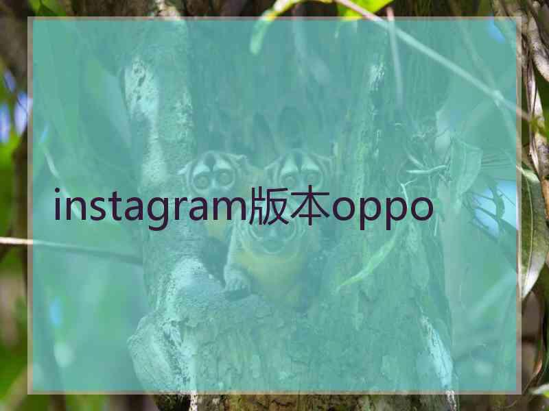 instagram版本oppo