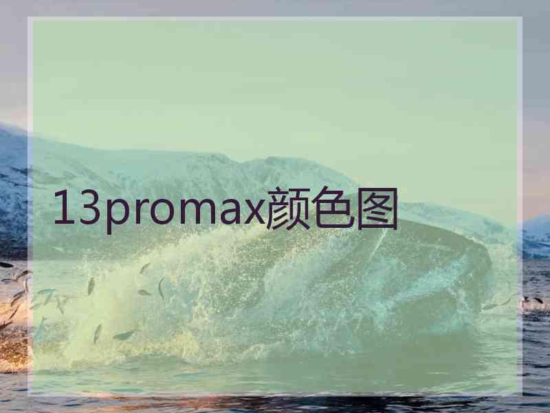 13promax颜色图