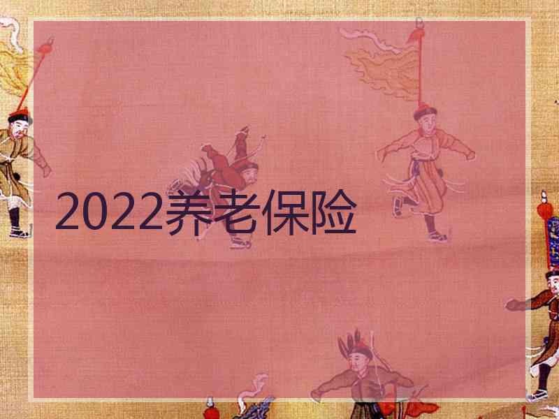 2022养老保险