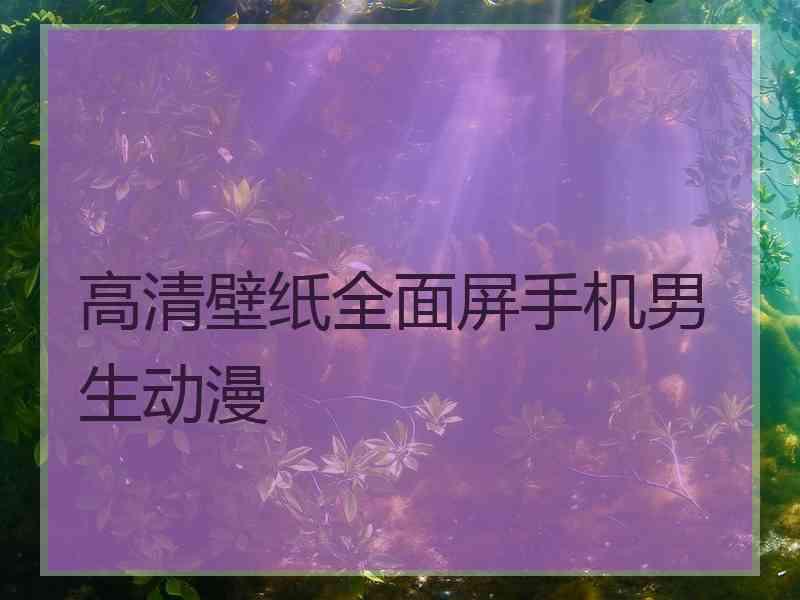 高清壁纸全面屏手机男生动漫