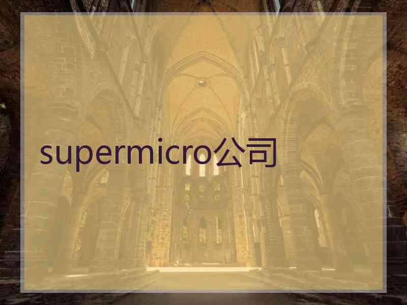 supermicro公司