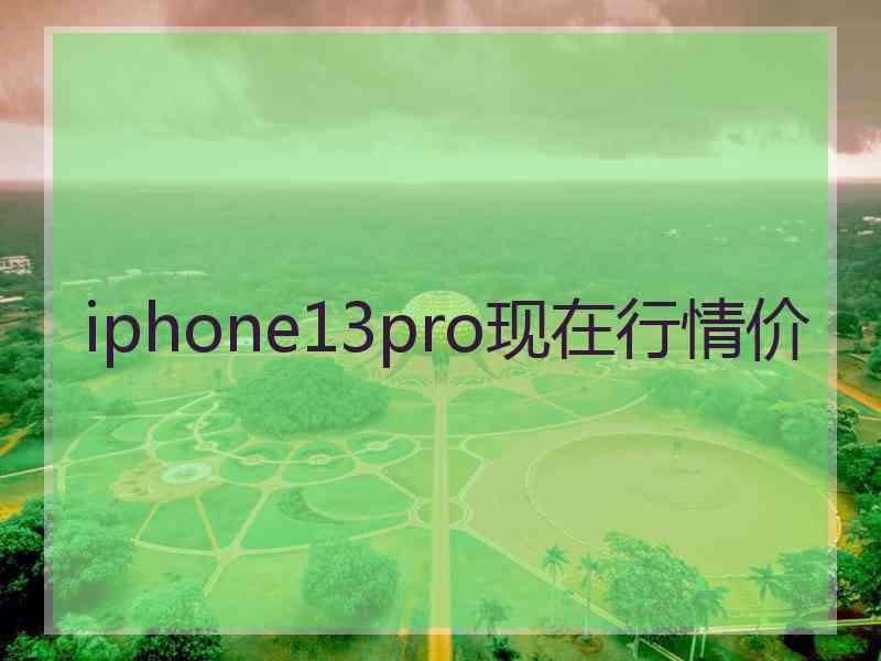 iphone13pro现在行情价