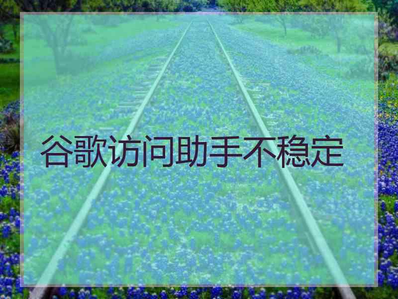 谷歌访问助手不稳定